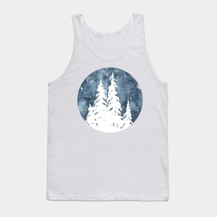 Night sky silhouettes Tank Top